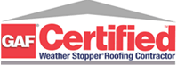 GAF Certified Weather Stopper Roofing Contractor